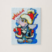 Metalphant Winter Holiday Puzzle - blau (Vertikal)