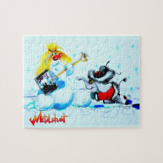 Metalphant Winter Scene Puzzle (Horizontal)