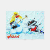Metalphant Winterszene Fleece Blanket (Vorderseite (Horizontal))