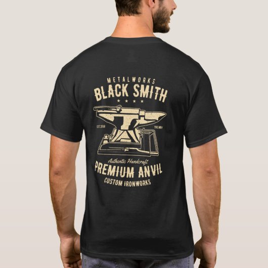 Metalworks Blacksmith Anvil T-Shirt (Rückseite)