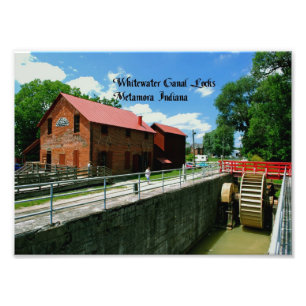 Metamora Indiana füttern Mühle Fotodruck