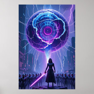 Metamorfosis SciFi Poster - Futuristischer Krieger