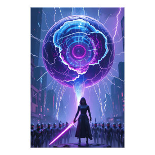 Metamorfosis SciFi Poster - Futuristischer Krieger