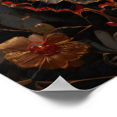 Metamorphe Elegance - Schmetterling Digitale Kunst Poster (Ecke)