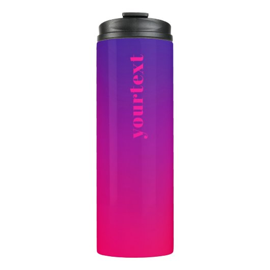 Metamorphose 4 Energiestrom + Ihr Monogramm Text Thermosbecher (Vorderseite)