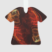 Metamorphose Abstrakt Art Akryllisches Shirt Ornament (Rückseite)