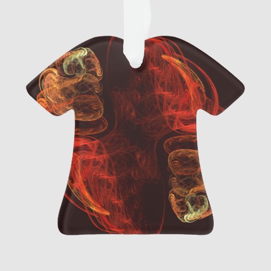 Metamorphose Abstrakt Art Akryllisches Shirt Ornament (Vorderseite)