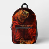 Metamorphose Abstrakt Art Bedruckter Rucksack (Vorderseite)