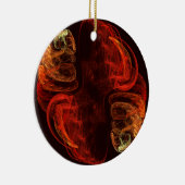 Metamorphose Abstrakt Art Circle Ornament (Rechts)