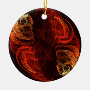 Metamorphose Abstrakt Art Circle Ornament