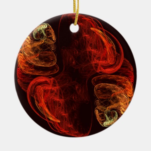 Metamorphose Abstrakt Art Circle Ornament (Vorne)