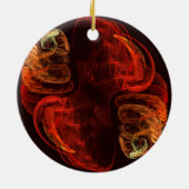 Metamorphose Abstrakt Art Circle Ornament (Hinten)