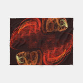 Metamorphose Abstrakt Art Fleecedecke (Vorderseite (Horizontal))