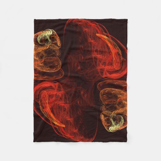 Metamorphose Abstrakt Art Fleecedecke (Vorderseite)