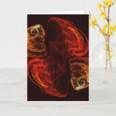 Metamorphose Abstrakt Art Grußkarte Karte (Gelbe Blume)