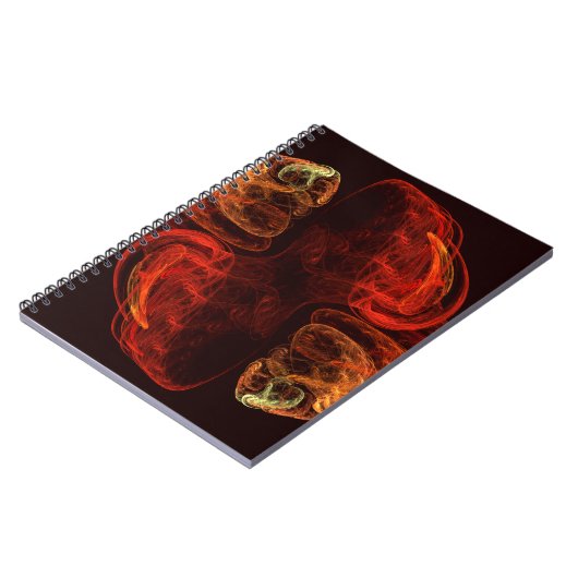 Metamorphose Abstrakt Art Notebook Notizblock (Linke Seite)