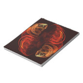 Metamorphose Abstrakt Art Notepad Notizblock (Rotiert)
