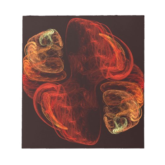 Metamorphose Abstrakt Art Notepad Notizblock (Vorderseite)