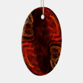 Metamorphose Abstrakt Art Oval Ornament (Rechts)