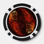 Metamorphose Abstrakt Art Pokerchips (Rückseite)