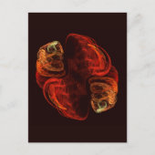 Metamorphose Abstrakt Art Postkarte (Vorderseite)