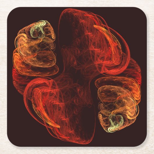 Metamorphose Abstrakt Art Rechteckiger Pappuntersetzer (Vorderseite)