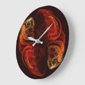 Metamorphose Abstrakt Art Round Große Wanduhr (Winkel)