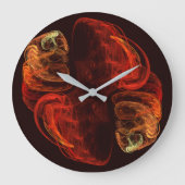 Metamorphose Abstrakt Art Round Große Wanduhr (Vorderseite)