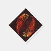 Metamorphose Abstrakt Art Serviette (Ecke)