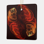 Metamorphose Abstrakt Art Square Keramikornament (Links)