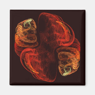 Metamorphose Abstrakt Art Square Magnet