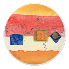 Metamorphose-abstrakter Kunst-Keramik-Fach-Zug Keramikknauf