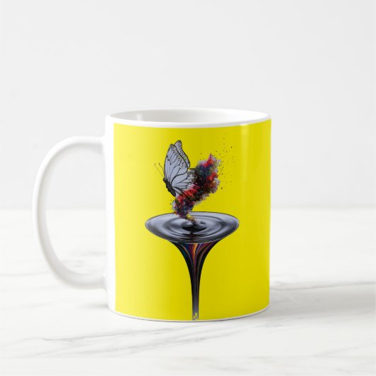 "Metamorphose Inspiriertes persönliches Wachstumsd Kaffeetasse (Links)