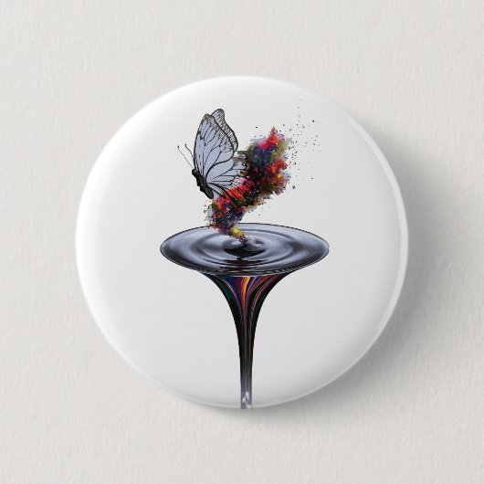 Metamorphose Inspiriertes persönliches Wachstumsde Button (Vorderseite)