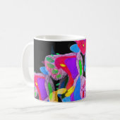 Metamorphose Lila Design Monogram-Tasse Kaffeetasse (Vorderseite Links)