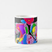 Metamorphose Lila Design Monogram-Tasse Kaffeetasse (Mittel)