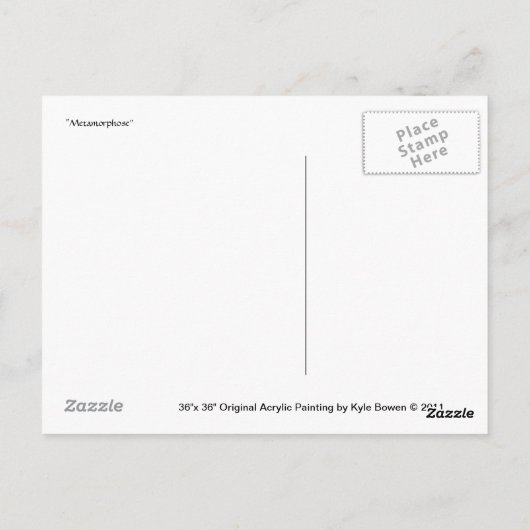 Metamorphose (Postkarte) Postkarte (Rückseite)