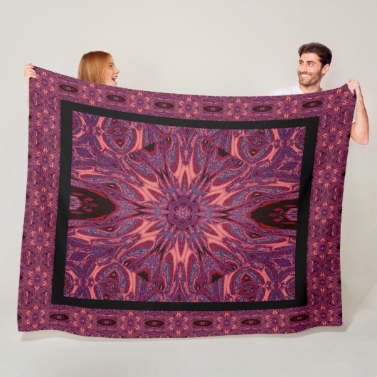 Metamorphose Rose 2 Fleecedecke (Beispiel)
