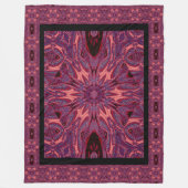 Metamorphose Rose 2 Fleecedecke (Vorderseite)