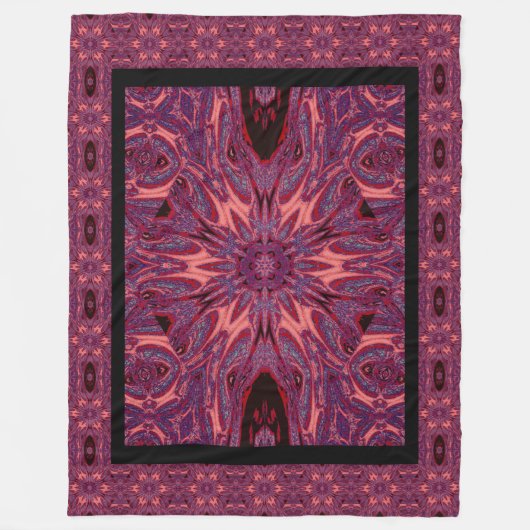 Metamorphose Rose 2 Fleecedecke (Vorderseite)