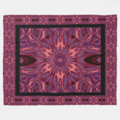 Metamorphose Rose 2 Fleecedecke (Vorderseite (Horizontal))