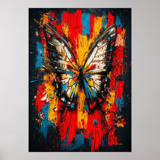 Metamorphose zeitgenössischer expressionistischer poster (Vorne)