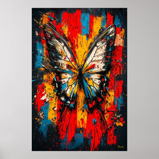 Metamorphose, zeitgenössischer expressionistischer poster (Vorne)