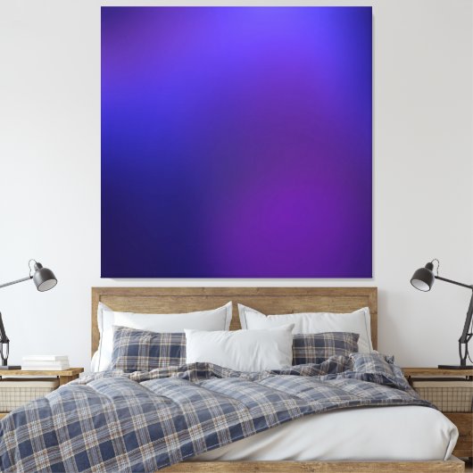 Metamorphosis 2 Purple Blue Elegance  Leinwanddruck (Insitu (Schlafzimmer))
