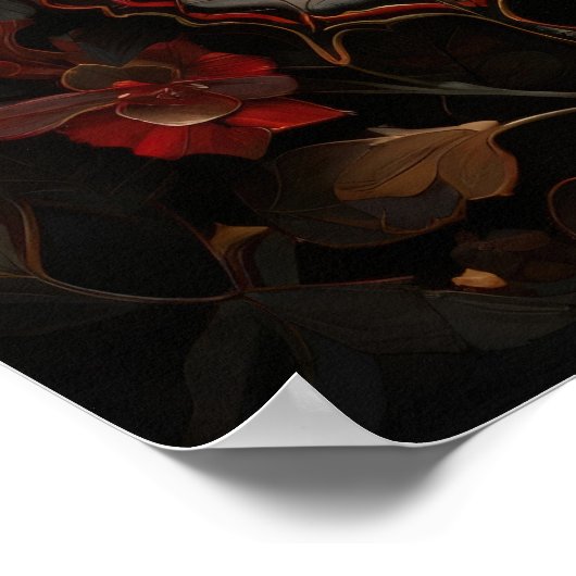 Metamorphosis Majestät - Butterfly Digital Art Poster (Ecke)