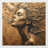 “Metamorphosis of Light” – A Surreal Portrait Fensteraufkleber (Blatt)