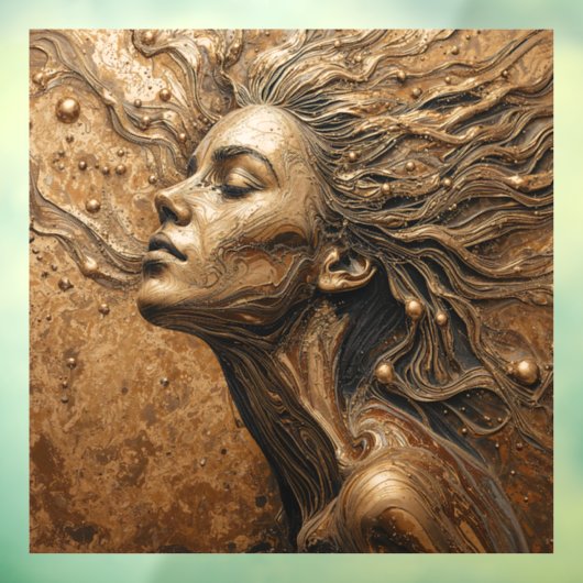 “Metamorphosis of Light” – A Surreal Portrait Fensteraufkleber (Blatt 3)