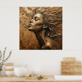 “Metamorphosis of Light” – A Surreal Portrait Poster (Küche)