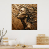 “Metamorphosis of Light” – A Surreal Portrait Poster (Küche)