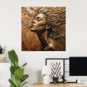 “Metamorphosis of Light” – A Surreal Portrait Poster (Heimbüro)